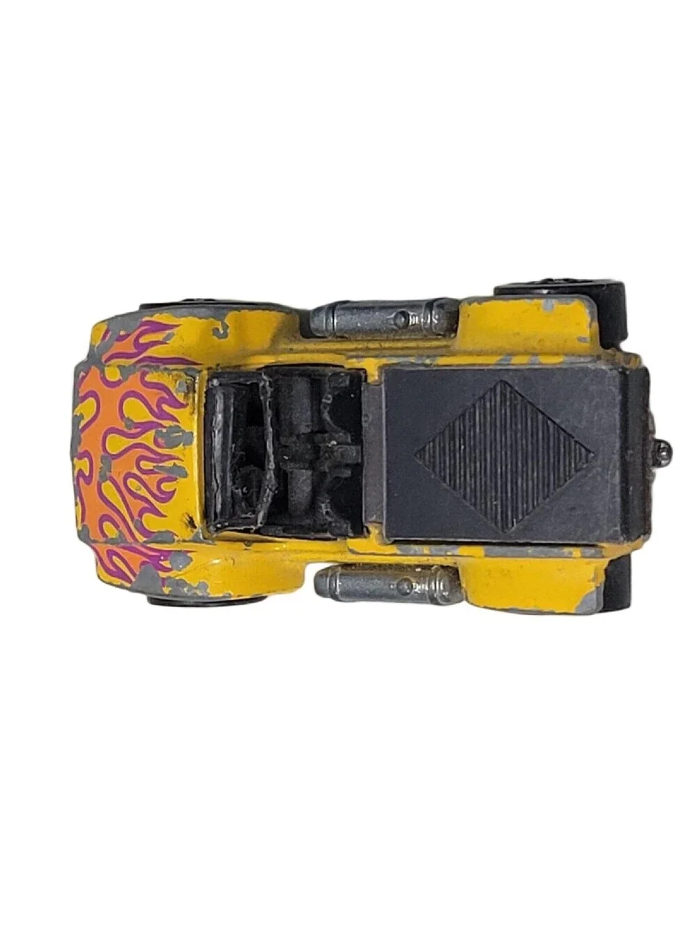 1974 Hot Wheels Redline SAND DRIFTER Diecast Toy Vehicle 1:64 Yellow With Flames